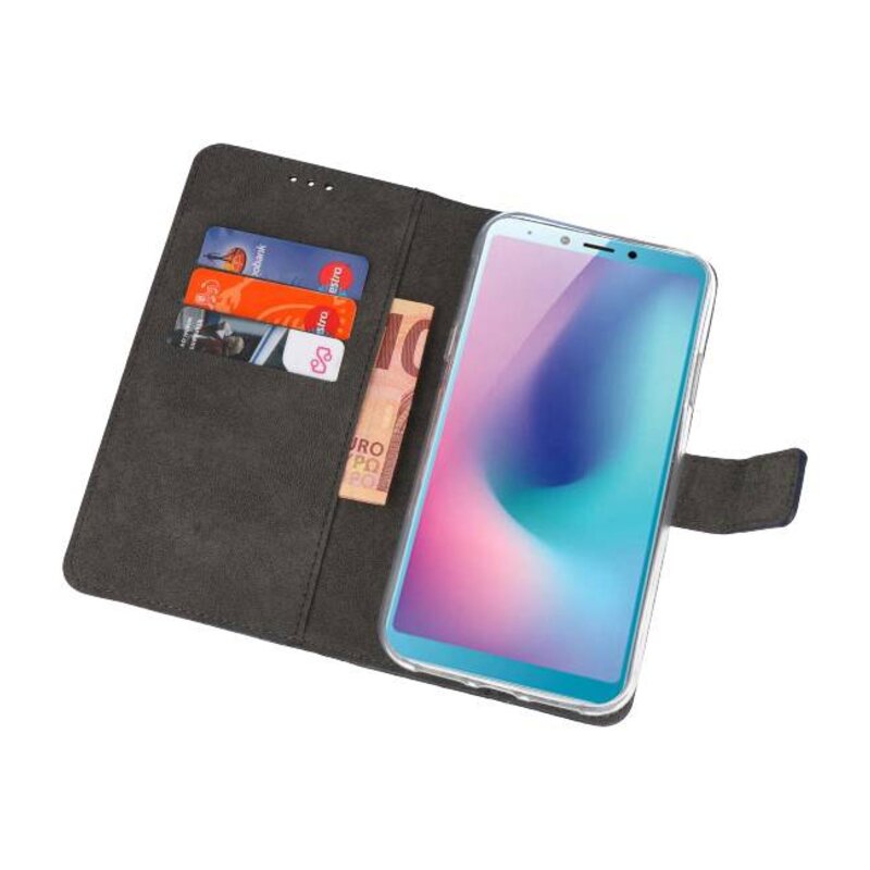Veske Tasker Etui til Samsung Galaxy A6s Navy