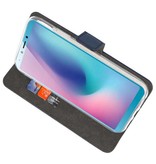 Wallet Cases Hoesje voor Samsung Galaxy A6s Navy