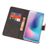 Veske Tasker Etui til Samsung Galaxy A6s Rød