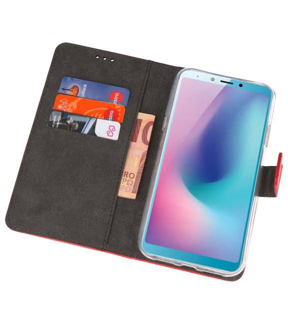 Etuis portefeuille Etui pour Samsung Galaxy A6s Rouge