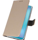 Etuis portefeuille Etui pour Samsung Galaxy A6s Gold