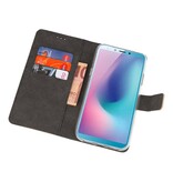 Wallet Cases Hoesje voor Samsung Galaxy A6s Goud