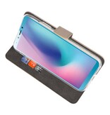 Wallet Cases Hoesje voor Samsung Galaxy A6s Goud