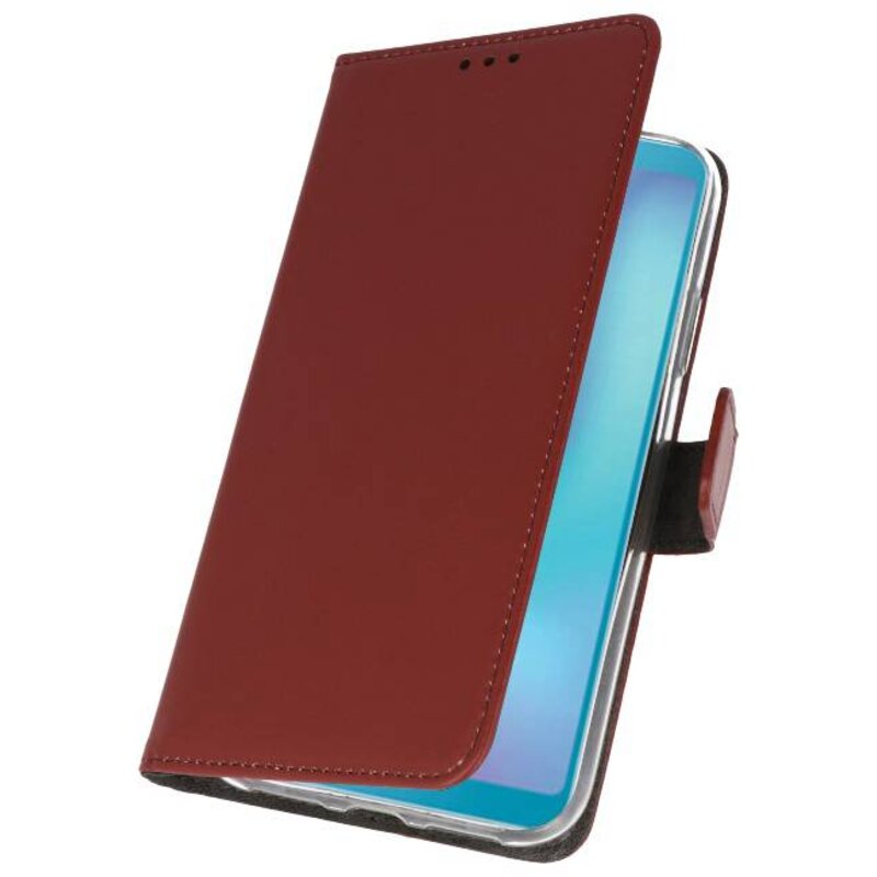 Funda Cartera Funda para Samsung Galaxy A6s Marrón