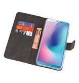 Funda Cartera Funda para Samsung Galaxy A6s Marrón