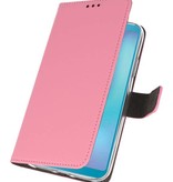 Funda Wallet Case para Samsung Galaxy A6s Rosa