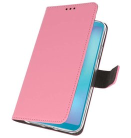 Custodia a Portafoglio per Samsung Galaxy A6s Rosa