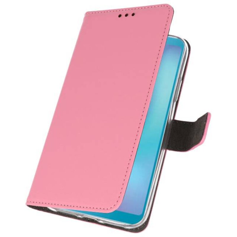 Wallet Cases Hülle für Samsung Galaxy A6s Pink