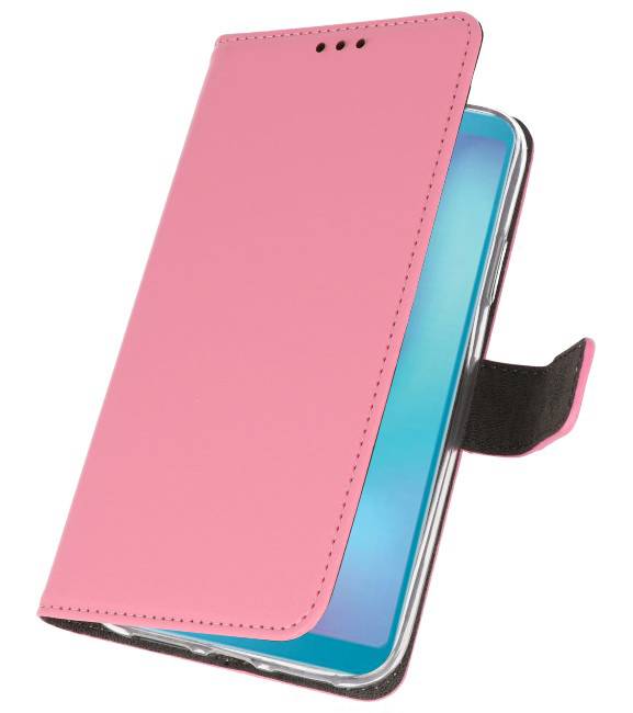 Funda Wallet Case para Samsung Galaxy A6s Rosa