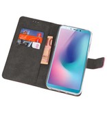 Wallet Cases Hülle für Samsung Galaxy A6s Pink