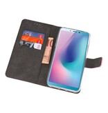 Wallet Cases Hülle für Samsung Galaxy A6s Pink