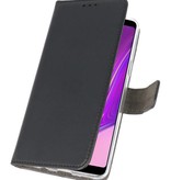 Wallet Cases Hülle für Samsung Galaxy A9 2018 Schwarz