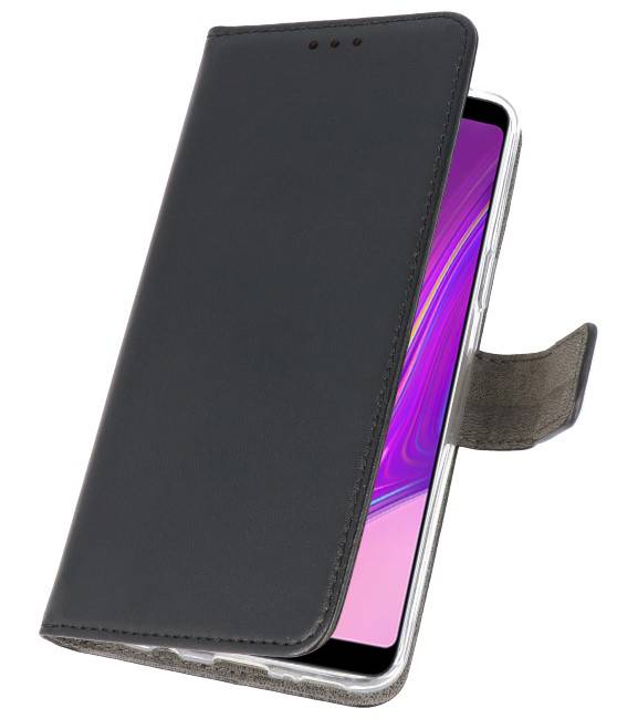 Wallet Cases Hülle für Samsung Galaxy A9 2018 Schwarz