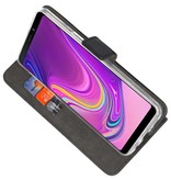 Wallet Cases Hülle für Samsung Galaxy A9 2018 Schwarz