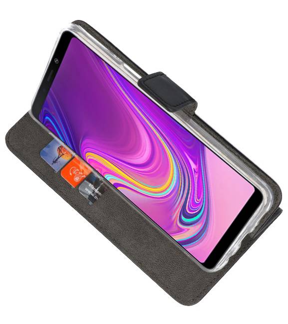 Wallet Cases Hoesje voor Samsung Galaxy A9 2018 Zwart