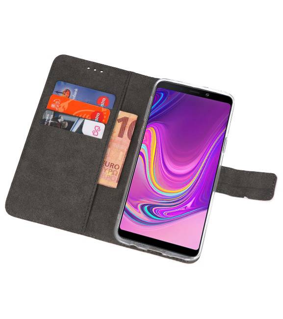 Wallet Cases Hülle für Samsung Galaxy A9 2018 Weiß