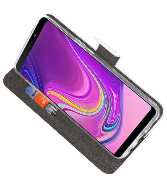 Wallet Cases Hülle für Samsung Galaxy A9 2018 Weiß