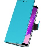 Wallet Cases Hoesje voor Samsung Galaxy A9 2018 Blauw