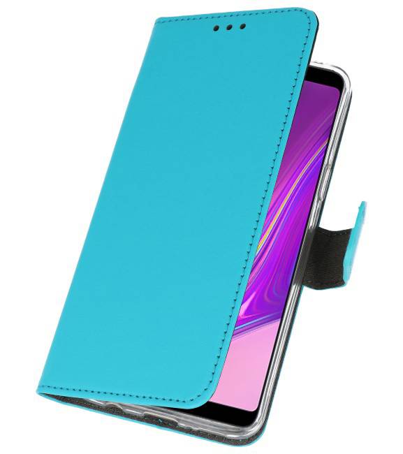 Wallet Cases Hoesje voor Samsung Galaxy A9 2018 Blauw