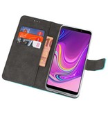 Wallet Cases Hoesje voor Samsung Galaxy A9 2018 Blauw