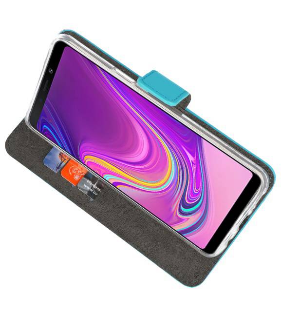 Wallet Cases Hülle für Samsung Galaxy A9 2018 Blau
