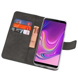 Wallet Cases Hoesje voor Samsung Galaxy A9 2018 Navy