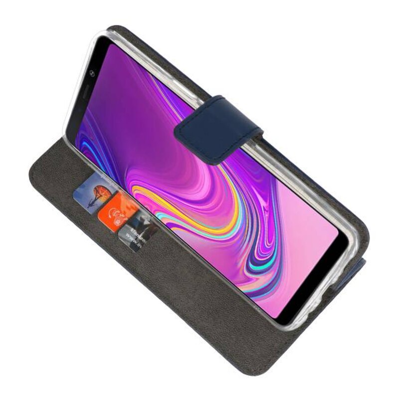 Custodia a Portafoglio per Samsung Galaxy A9 2018 Navy