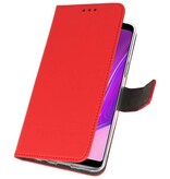 Wallet Cases Case for Samsung Galaxy A9 2018 Red