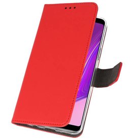 Funda Cartera Funda para Samsung Galaxy A9 2018 Rojo