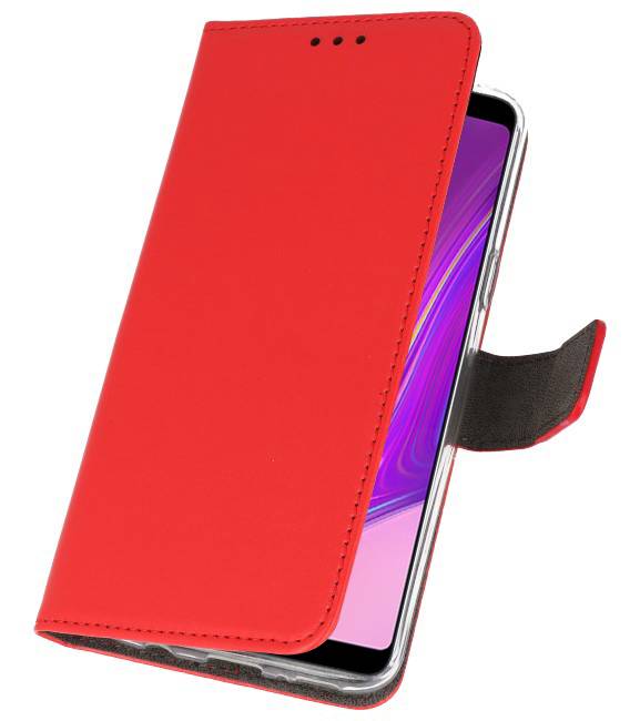 Wallet Cases Hoesje voor Samsung Galaxy A9 2018 Rood