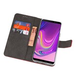Etuis portefeuille Etui pour Samsung Galaxy A9 2018 Rouge
