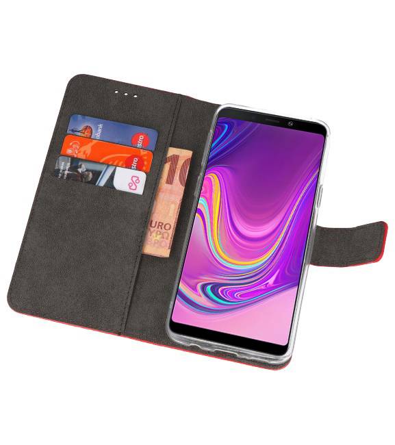 Etuis portefeuille Etui pour Samsung Galaxy A9 2018 Rouge