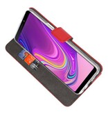 Etuis portefeuille Etui pour Samsung Galaxy A9 2018 Rouge