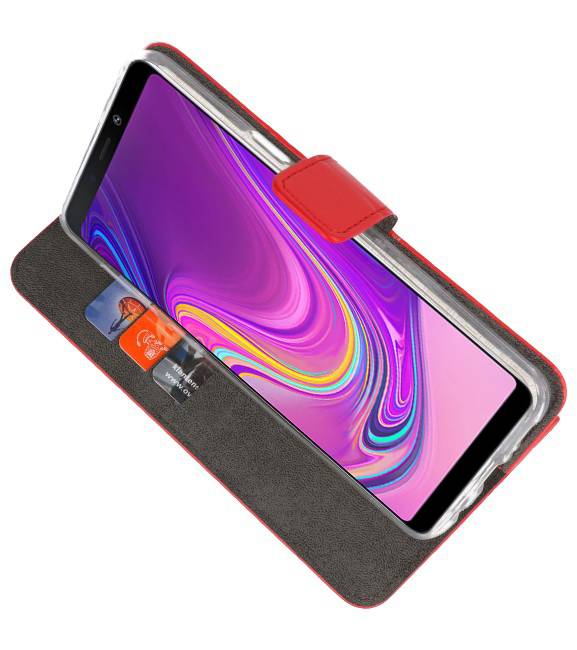 Etuis portefeuille Etui pour Samsung Galaxy A9 2018 Rouge