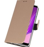 Wallet Cases Hülle für Samsung Galaxy A9 2018 Gold