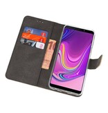Wallet Cases Hoesje voor Samsung Galaxy A9 2018 Goud