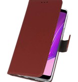 Wallet Cases Hülle für Samsung Galaxy A9 2018 Braun