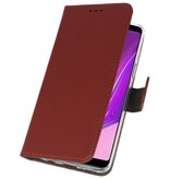 Funda Wallet Case para Samsung Galaxy A9 2018 Marrón