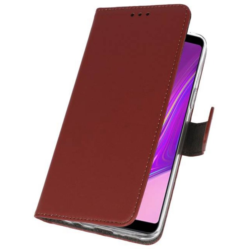 Funda Wallet Case para Samsung Galaxy A9 2018 Marrón