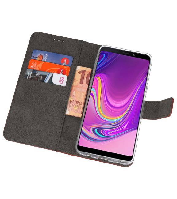 Funda Wallet Case para Samsung Galaxy A9 2018 Marrón