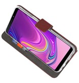 Funda Wallet Case para Samsung Galaxy A9 2018 Marrón