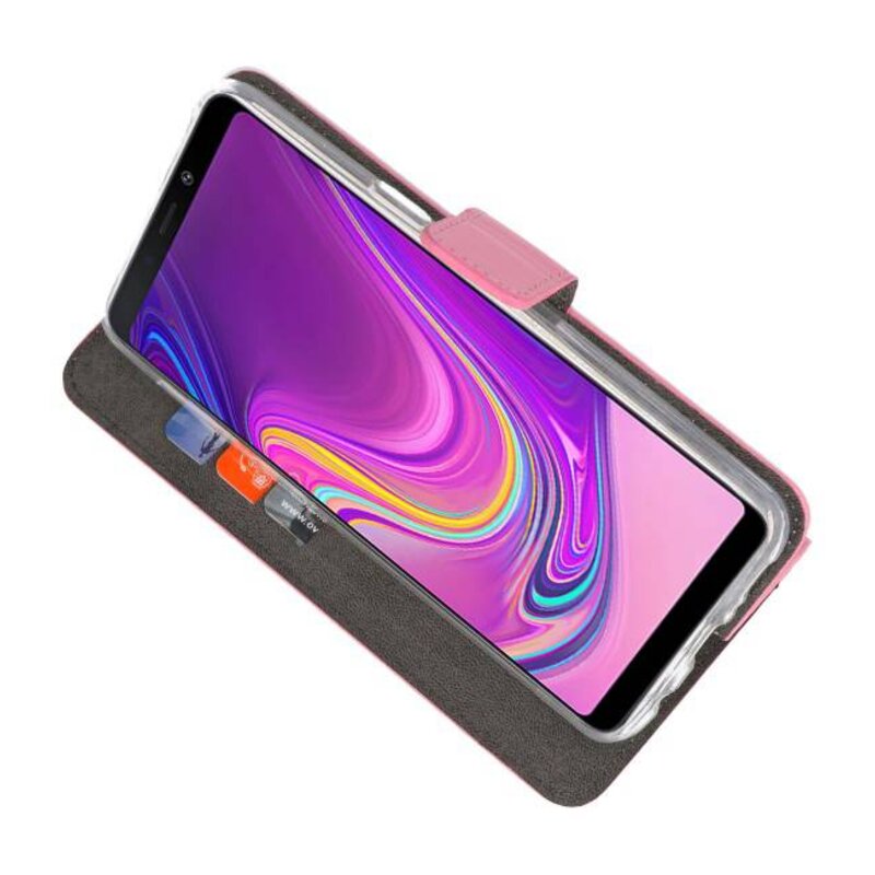 Etuis portefeuille Etui pour Samsung Galaxy A9 2018 Rose