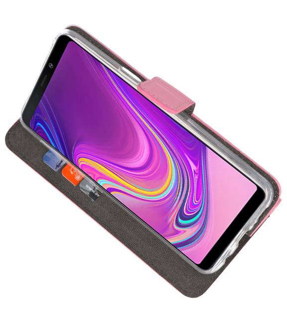 Custodia a Portafoglio per Samsung Galaxy A9 2018 Rosa