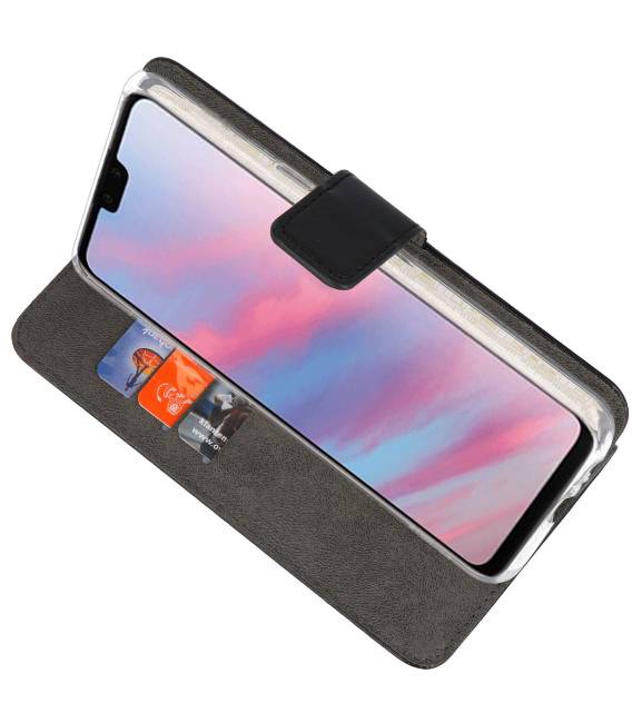 Wallet Cases Case für Huawei Y9 2019 Schwarz