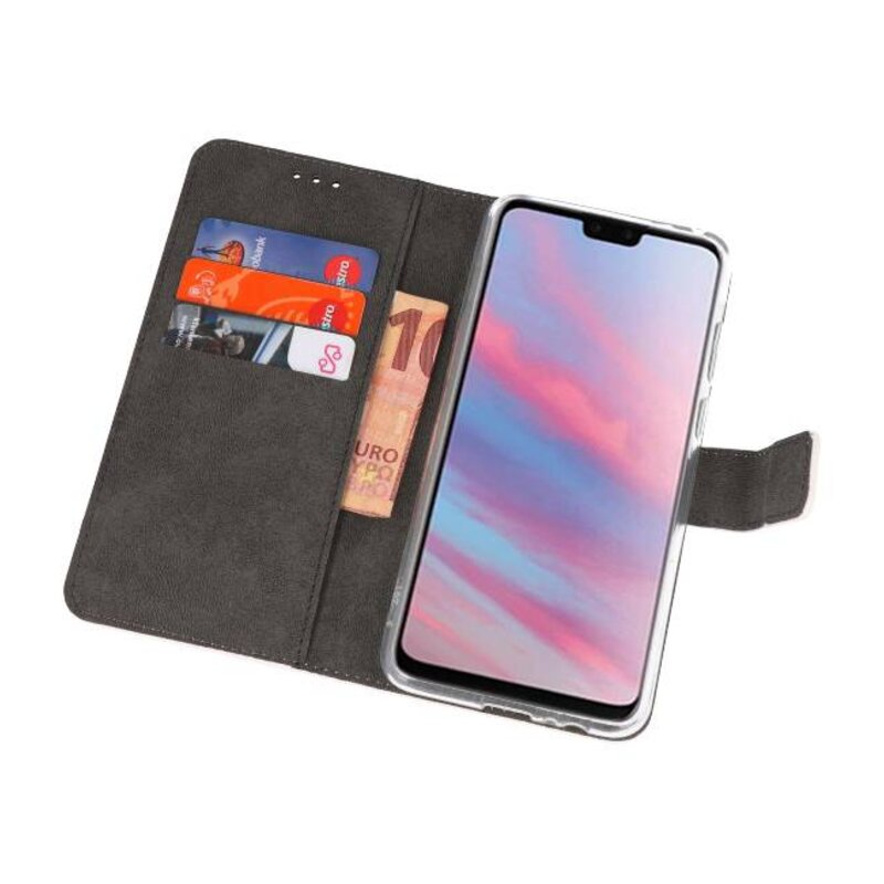 Wallet Cases Case für Huawei Y9 2019 Weiß
