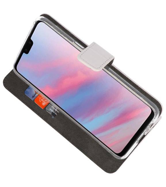 Wallet Cases Case für Huawei Y9 2019 Weiß