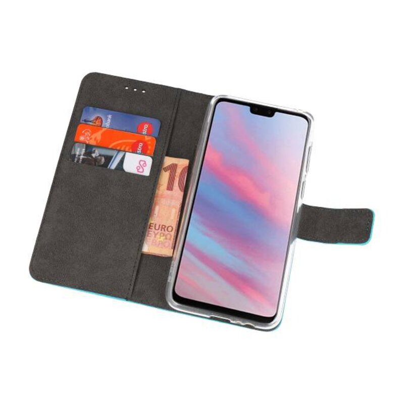 Wallet Cases Case für Huawei Y9 2019 Blau