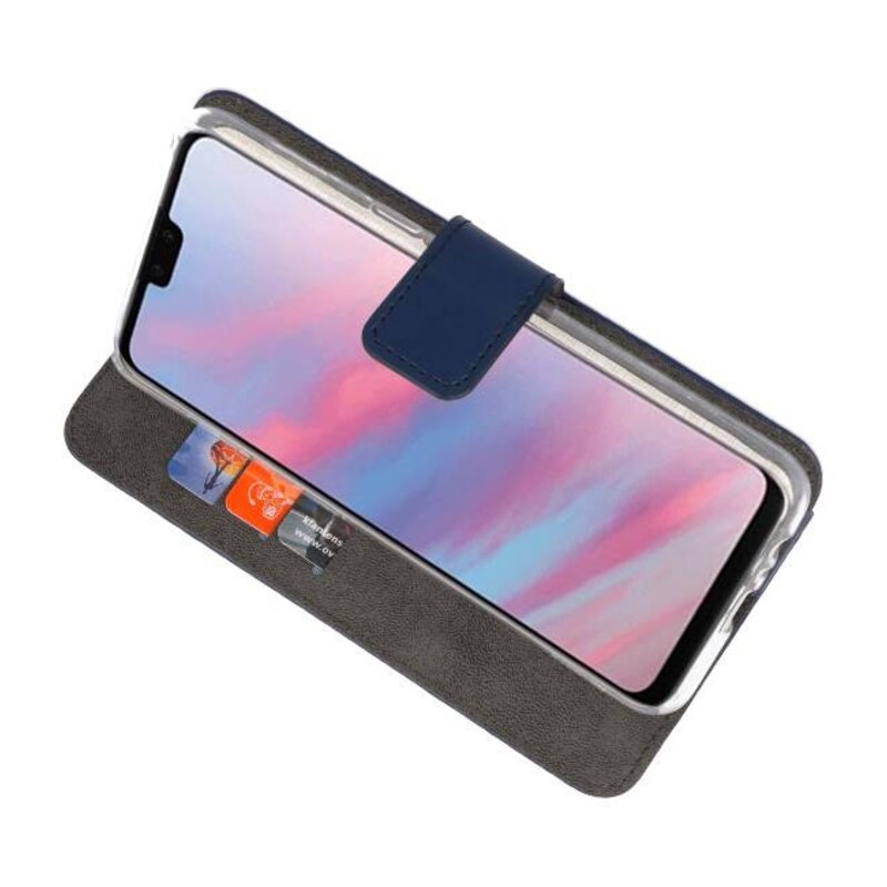 Custodia a portafoglio per Huawei Y9 2019 Navy