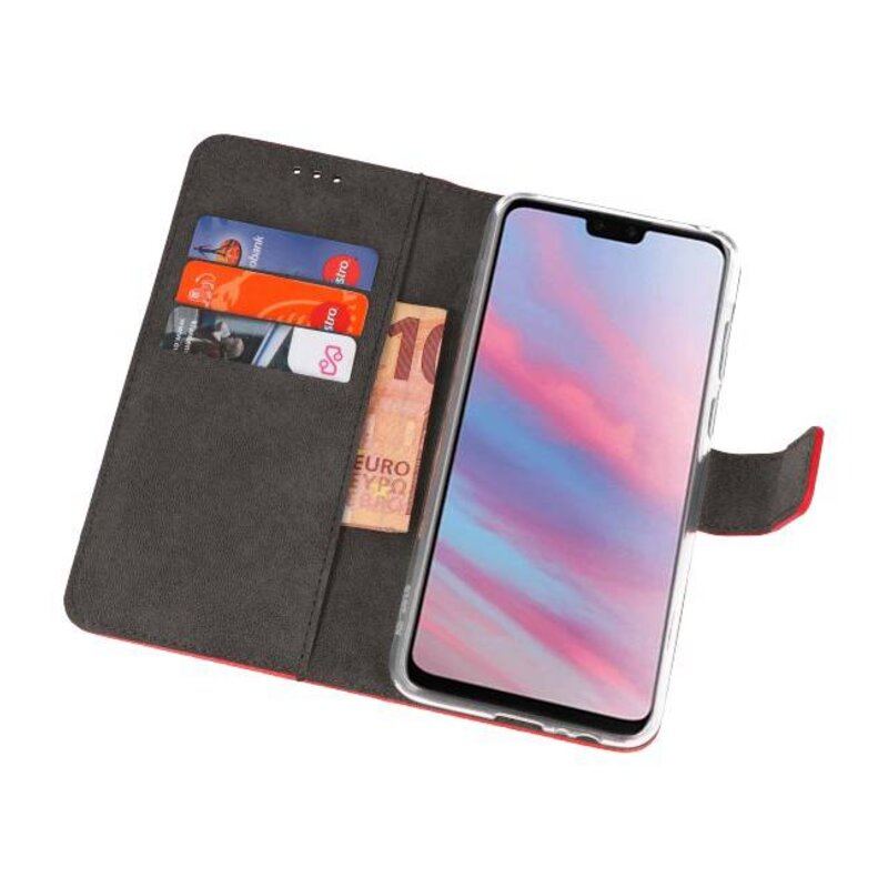 Wallet Cases Case for Huawei Y9 2019 Red