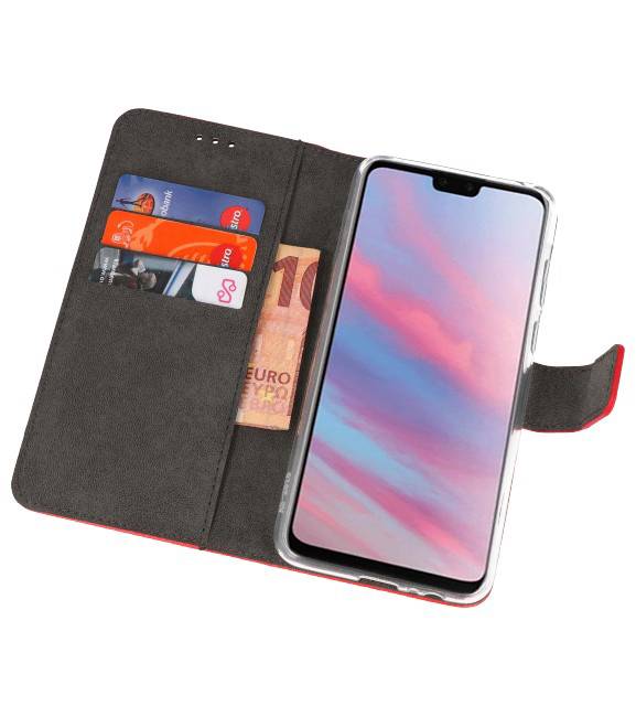 Wallet Cases Case for Huawei Y9 2019 Red